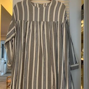 ASOS gently used striped dress with button details